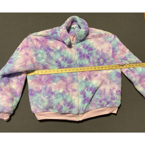 CABANA BY CROWNS & IVY XXLG JRs/ Teen Faux Fur Winter Jacket FULLZIP MUILT-COLOR - Picture 6 of 7